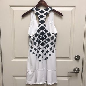 Reebok white racer back tennis dress size M